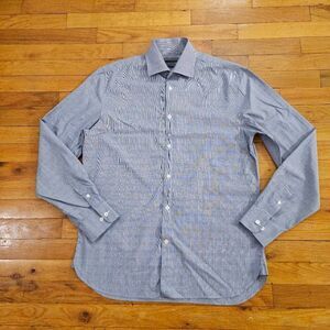 John Varvatos Men's Size 15 Long Sleeve Button Up Plaid Shirt